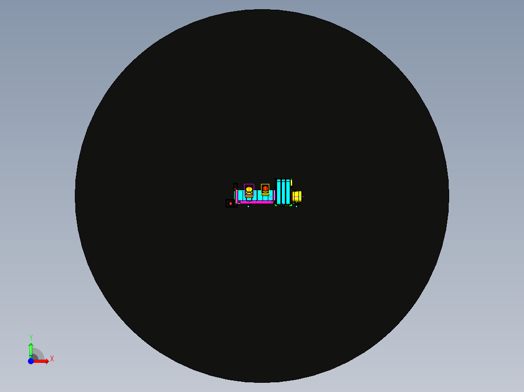 水泥厂冷却器step格式前视图
