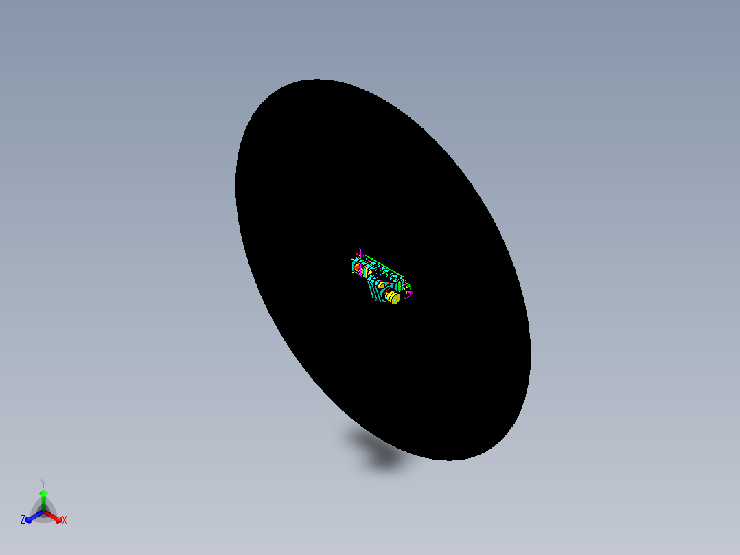 水泥厂冷却器step格式正等轴测图