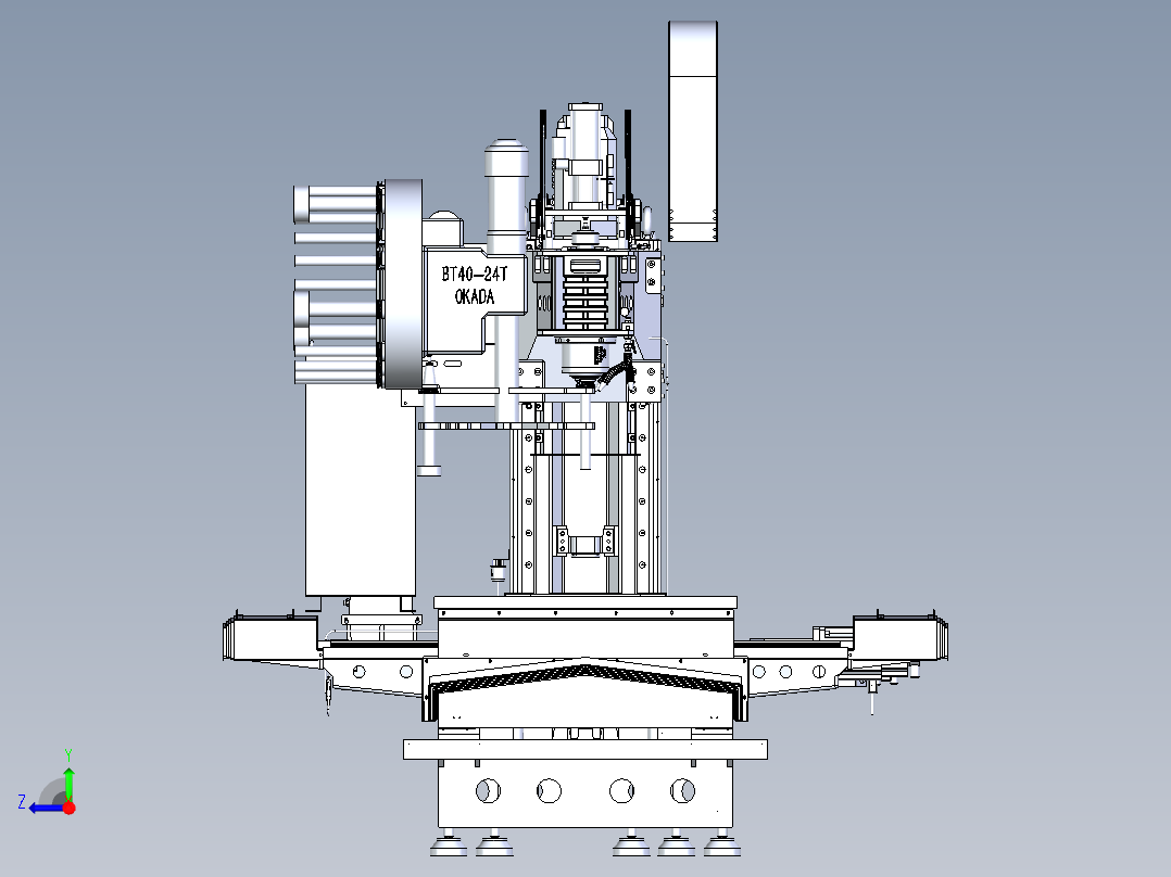 VMC850加工中心光机3D图纸 E004右视图