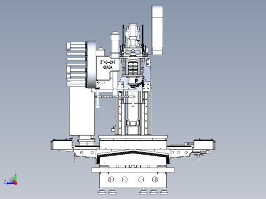 VMC850加工中心光机3D图纸 E004右视缩略图