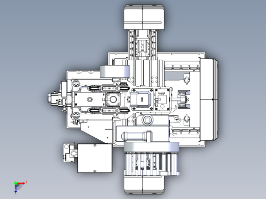 VMC850加工中心光机3D图纸 E004俯视缩略图