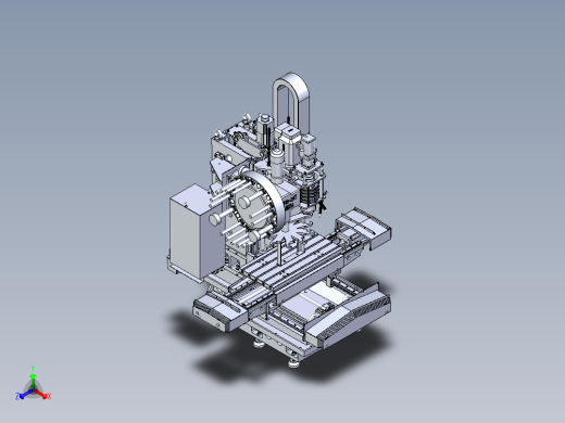 VMC850加工中心光机3D图纸 E004正等轴测缩略图