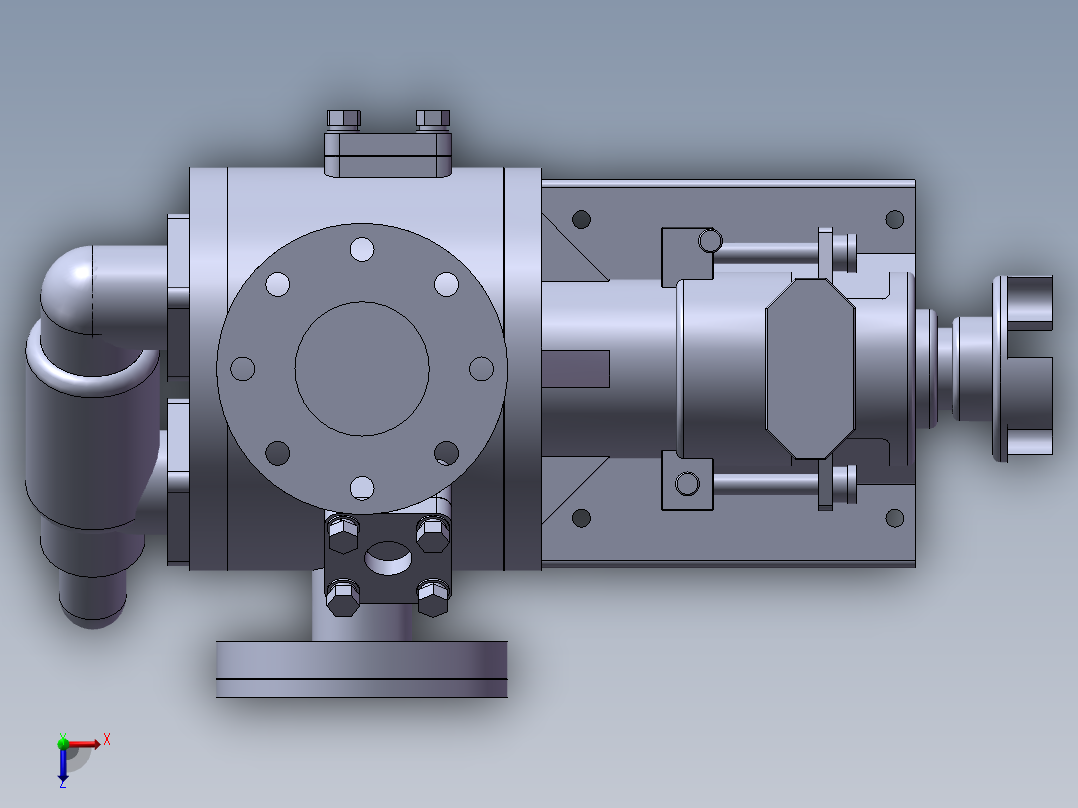 沥青泵680-0俯视图
