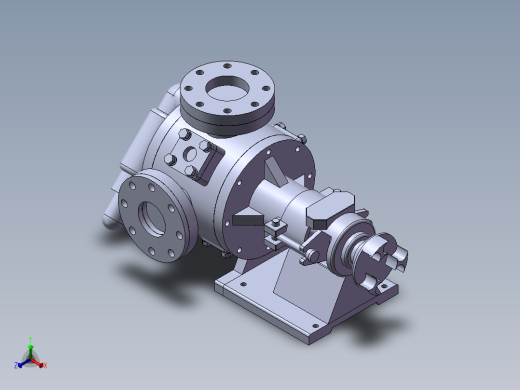 沥青泵680-0正等轴测缩略图