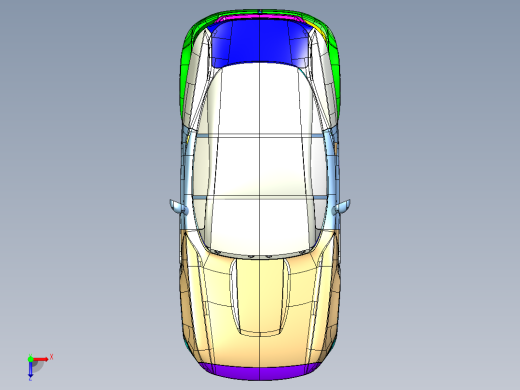 Rally Fighter跑车越野车3D图纸_IGS俯视缩略图