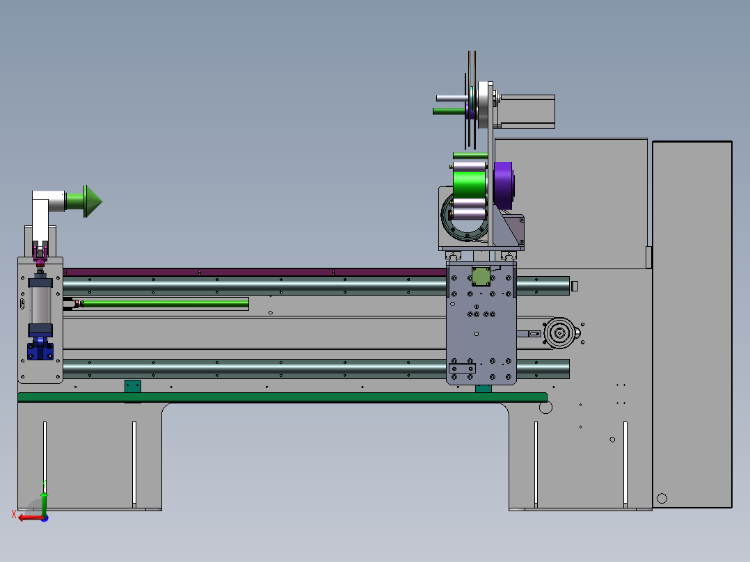 汽车波纹管缠绕机后视图