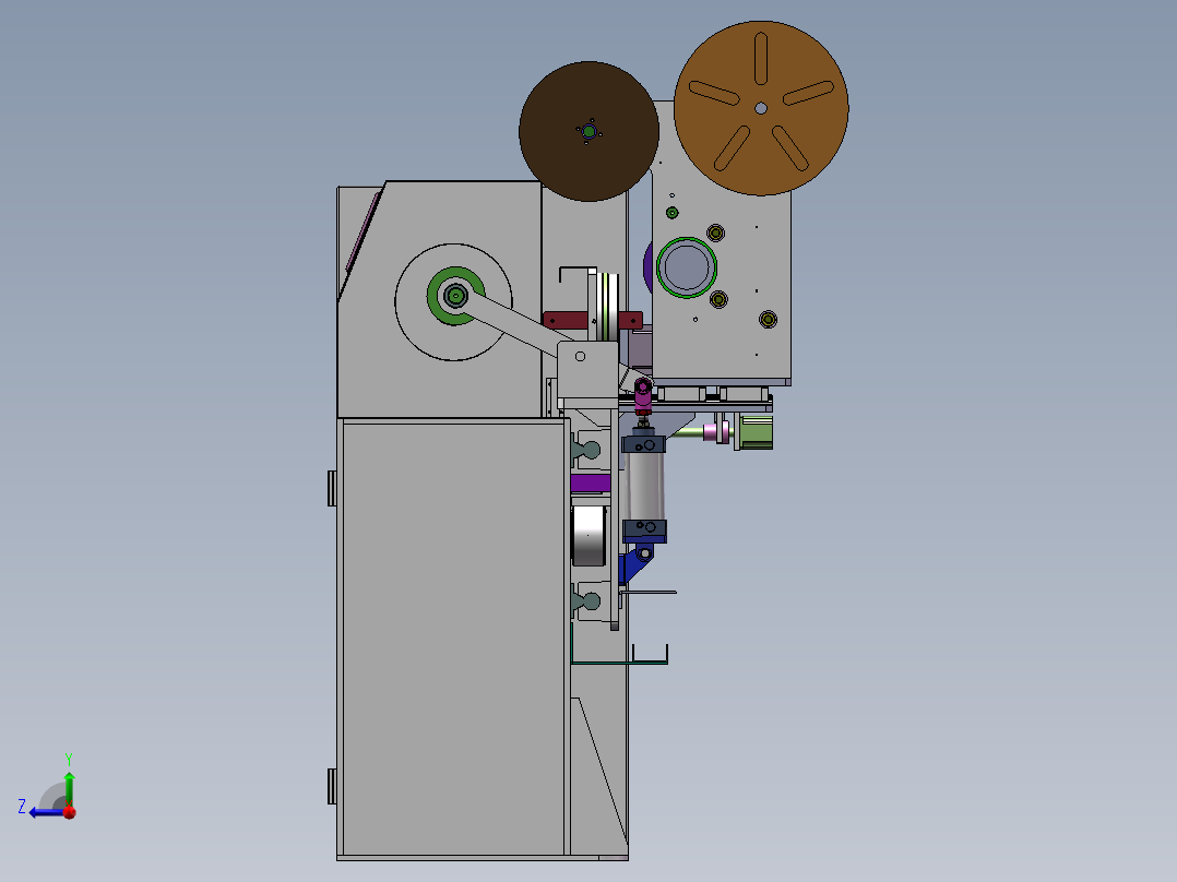 汽车波纹管缠绕机右视图