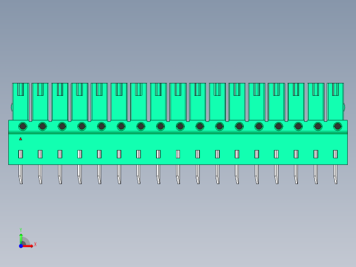 DEGSON 15EDG 系列 3.5mm 插拔式接线端子 FullPack-15EDGB-3.5-17P-14-00AH前视缩略图