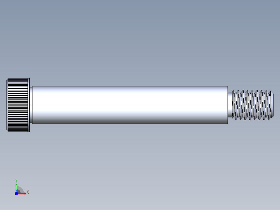 内六角螺螺栓-SB 0.500-13 x3.25前视图