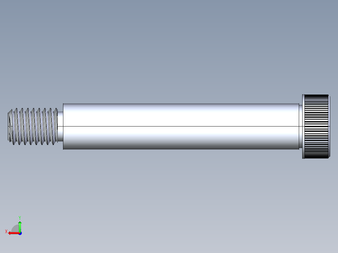 内六角螺螺栓-SB 0.500-13 x3.25后视图