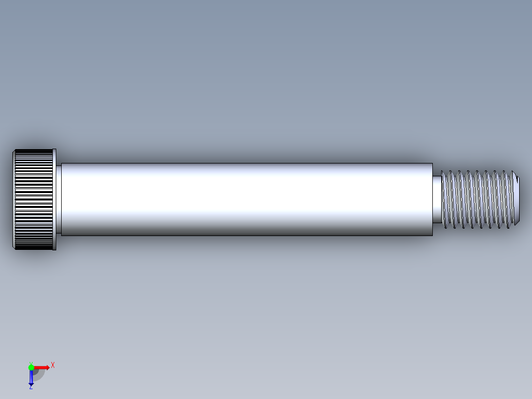 内六角螺螺栓-SB 0.500-13 x3.25俯视图