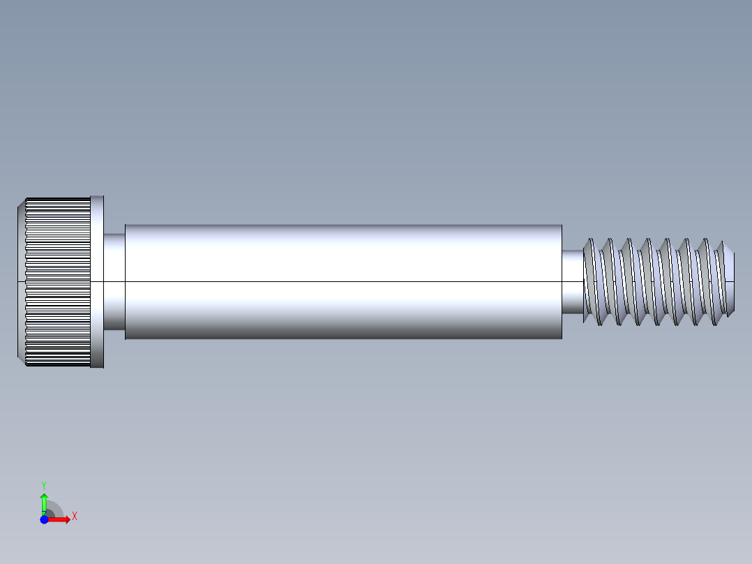 内六角螺螺栓-SB 10-24 x 1前视图