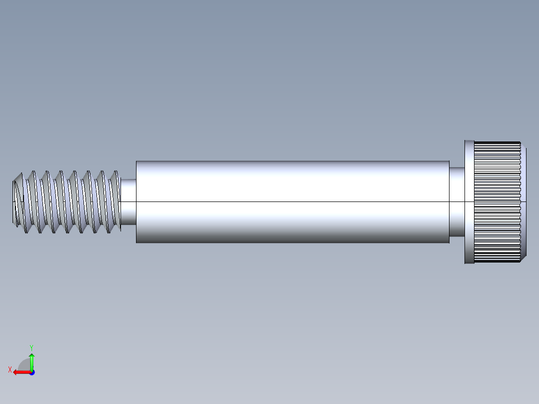内六角螺螺栓-SB 10-24 x 1后视图