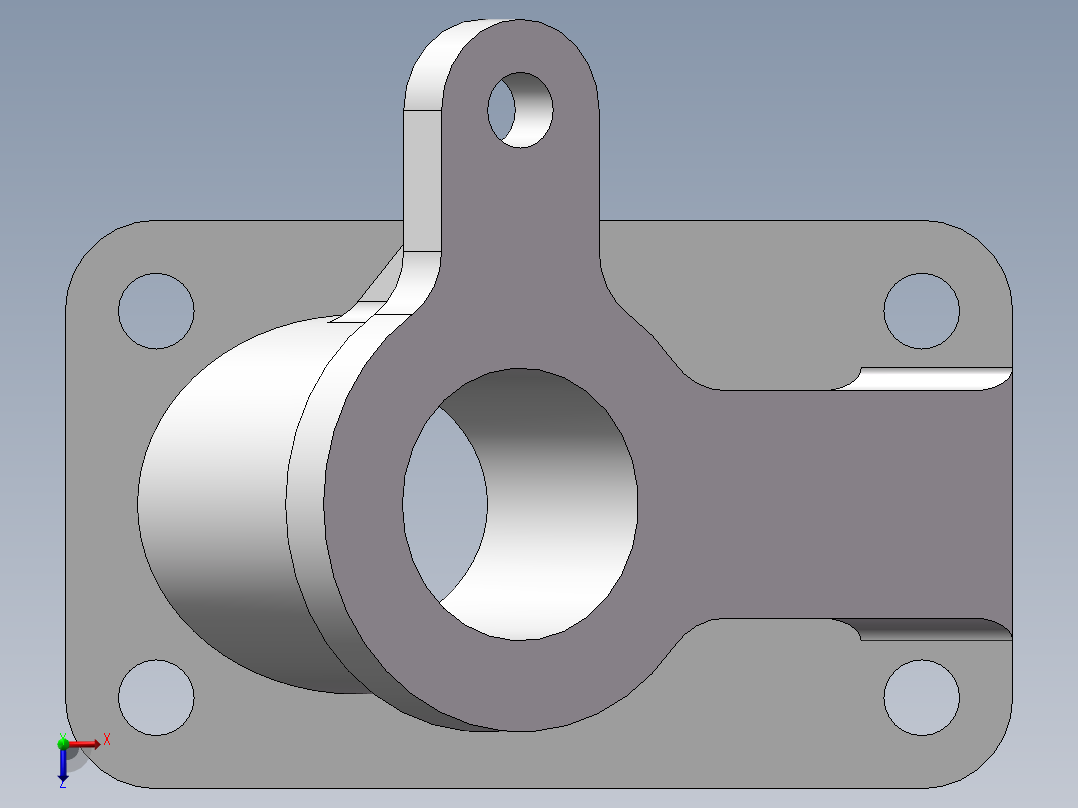 SW格式3D图(模型练习题)-033俯视图