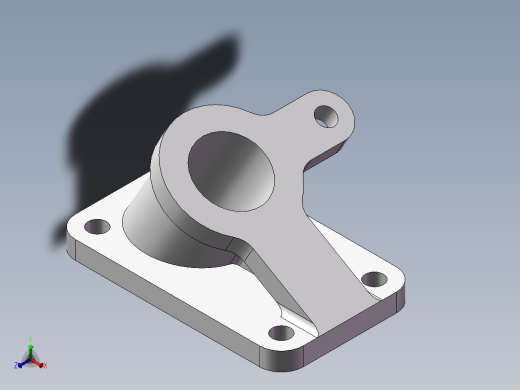 SW格式3D图(模型练习题)-033正等轴测缩略图