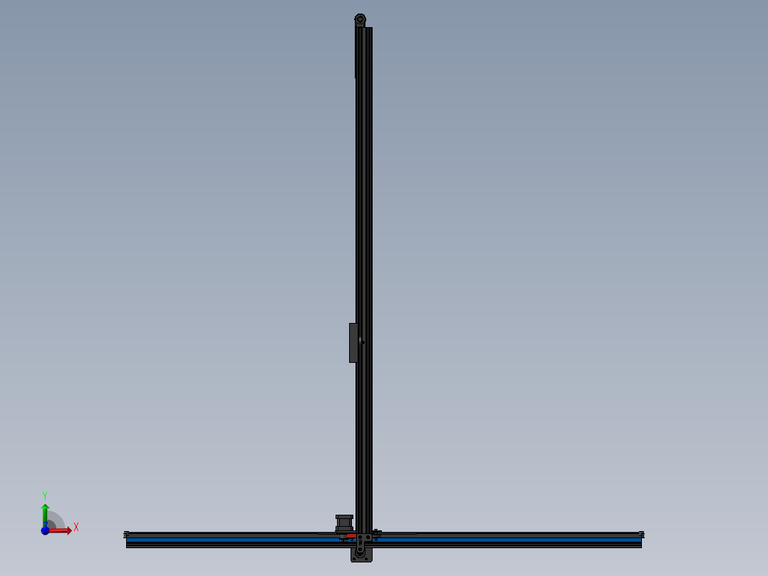 X轴Z轴步进电机直线运动驱动装置设前视图