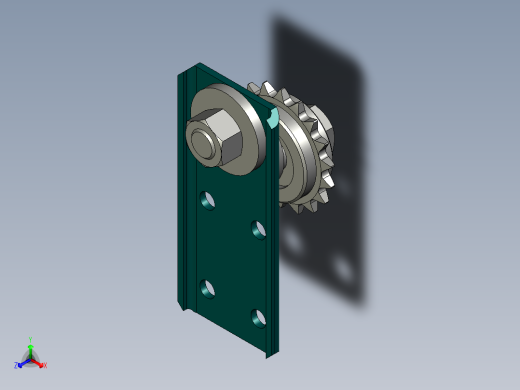 带寄生链轮的偏心传动链导轨