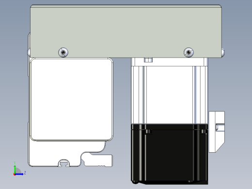 同步带滑台-半封闭B10H-L45-S550-RU-P40-D3左视缩略图