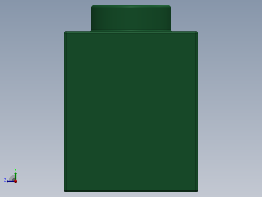 乐高机械组积木（横梁）-42100559 - 3895 Dark Green Technic Brick 1 x 12 with Holes右视缩略图