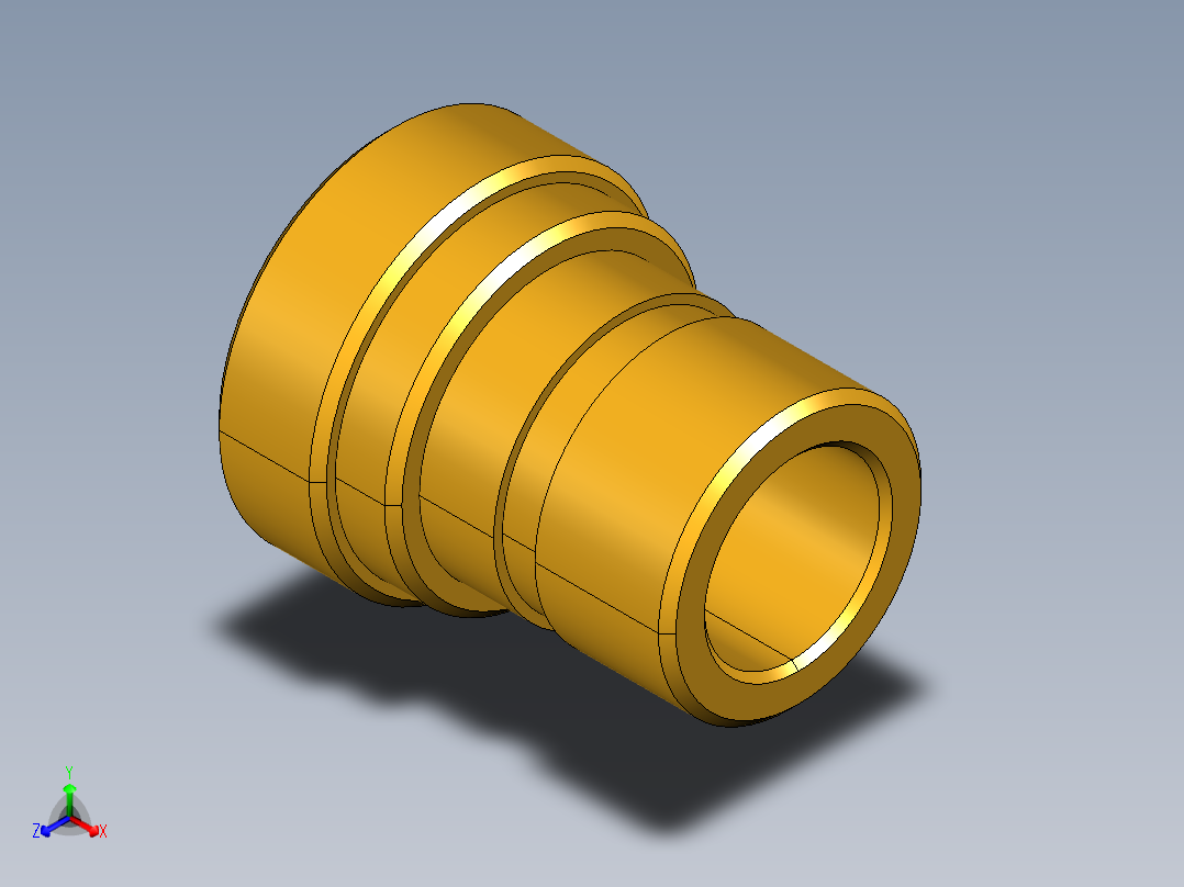 水管接头High Flow Nipple 1163-61-BPD正等轴测图