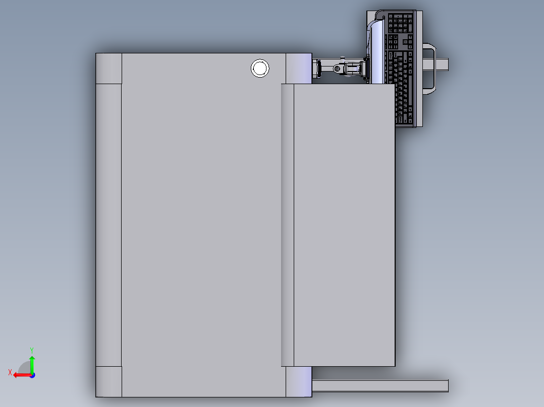 超声波清洗机后视图