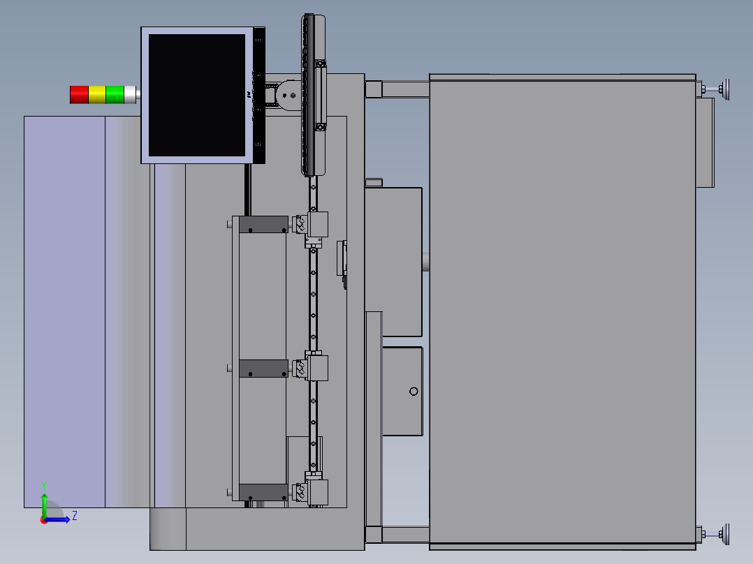 超声波清洗机左视图