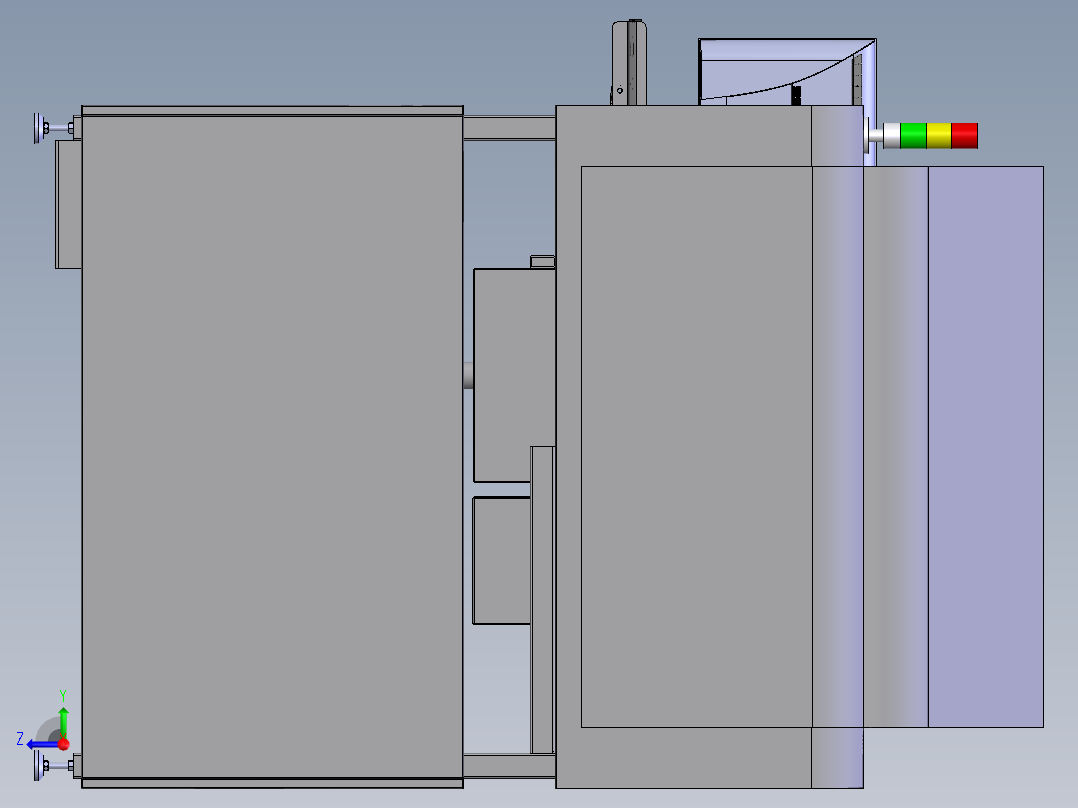 超声波清洗机右视图