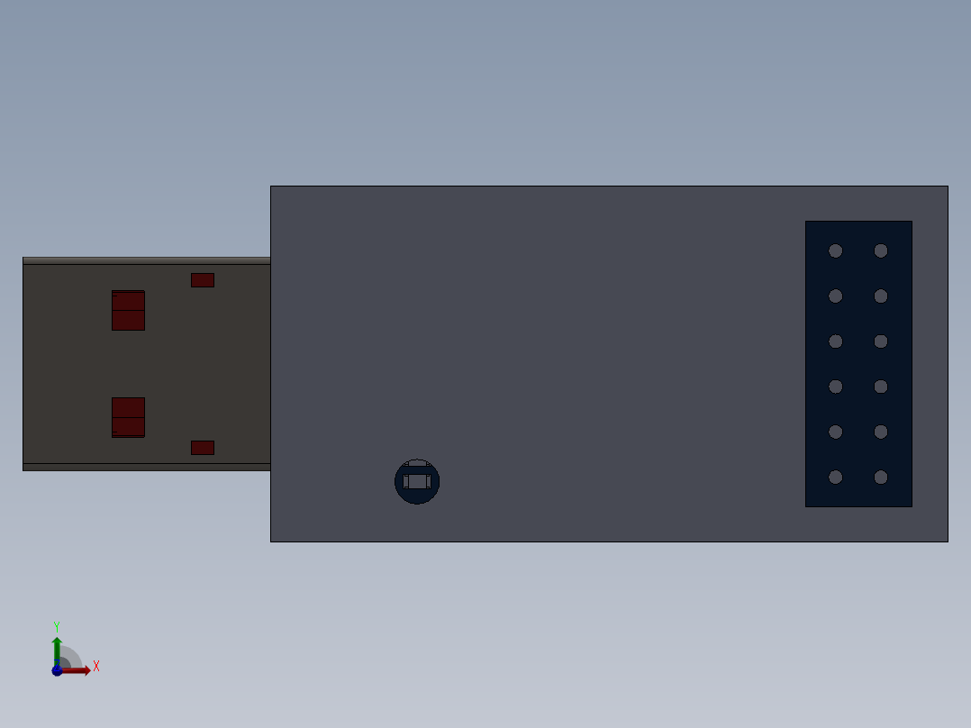 用于STM的微型usb原型模块前视图