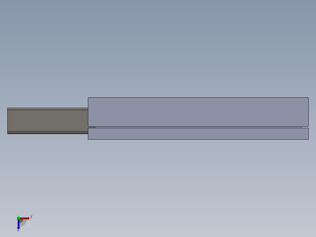 用于STM的微型usb原型模块俯视图