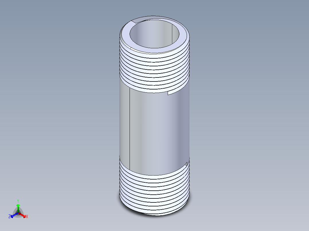 CPVC管件33-Sch80_Nipple_MPTxMPT_9861-106_0.75in x 3in