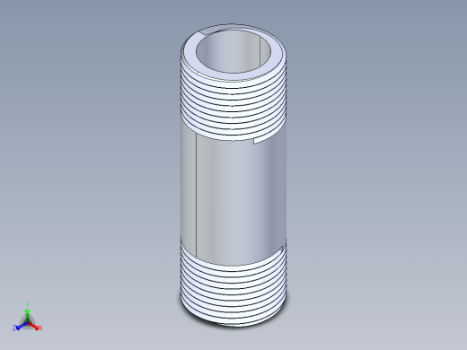 CPVC管件33-Sch80_Nipple_MPTxMPT_9861-106_0.75in x 3in