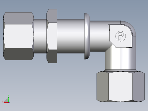 卡套式工业通用硬管接头EO_Bulkhead_elbow_WSV12SCF后视缩略图