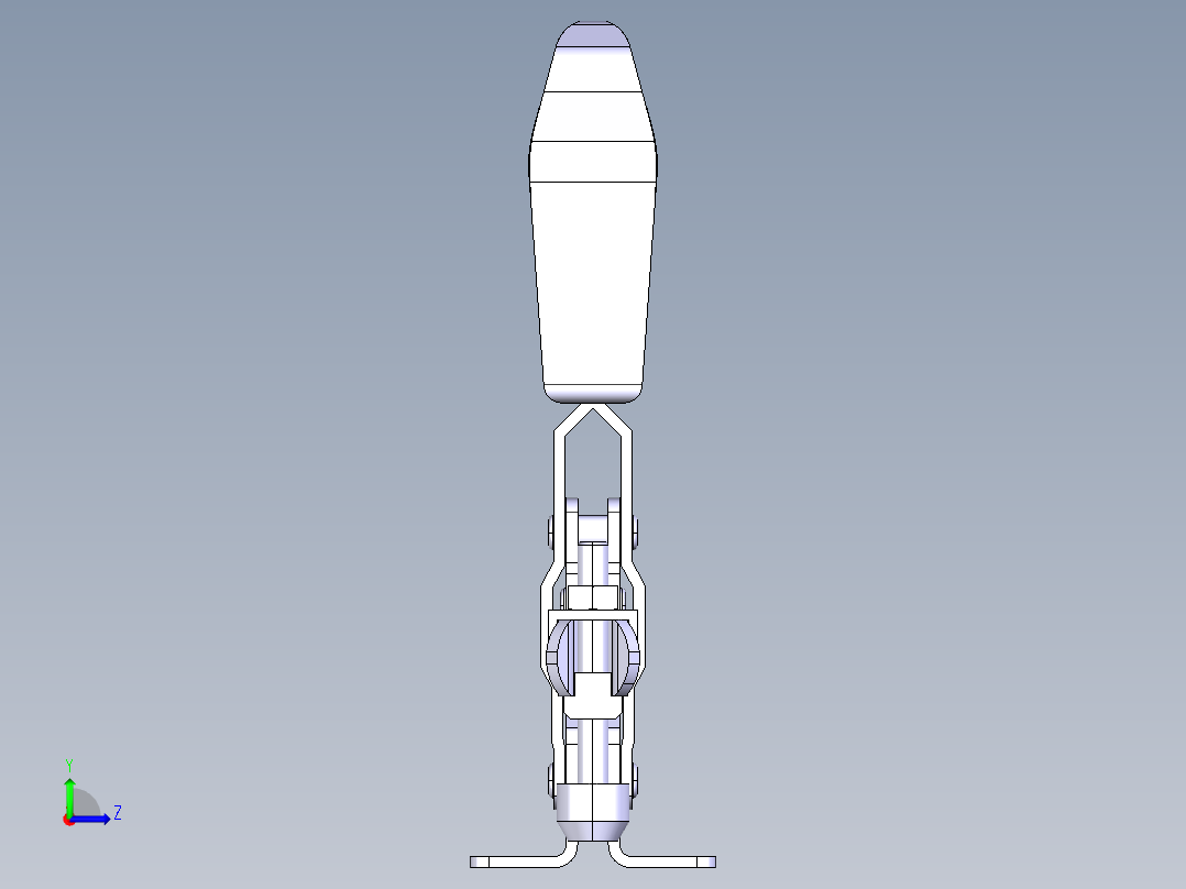 德克斯TUNKERS气缸数模T2-10U左视图