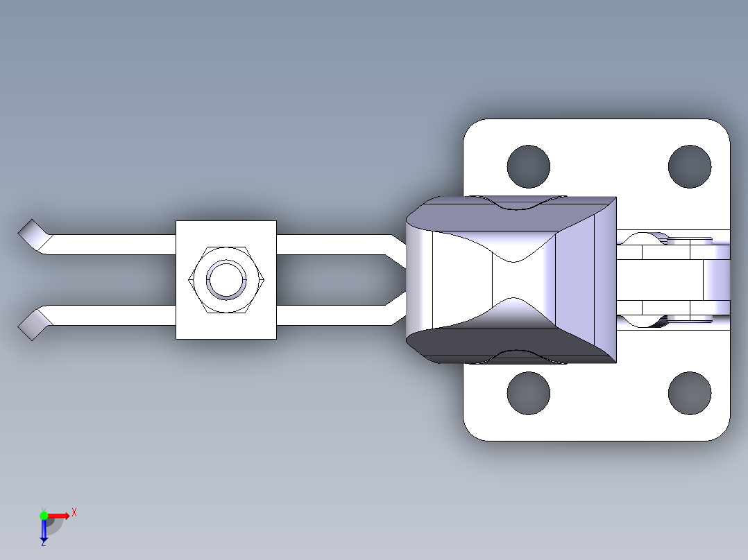 德克斯TUNKERS气缸数模T2-10U俯视图