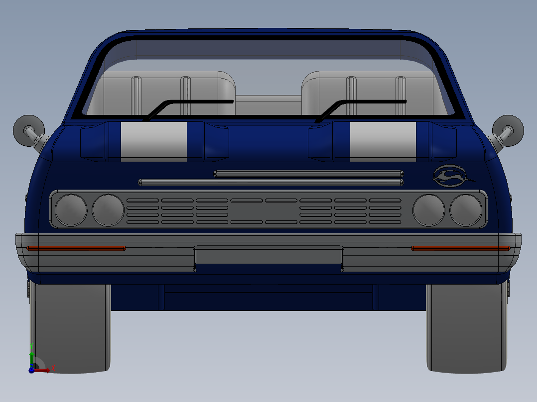 雪佛兰黑斑羚双座轿车 SW STP前视图