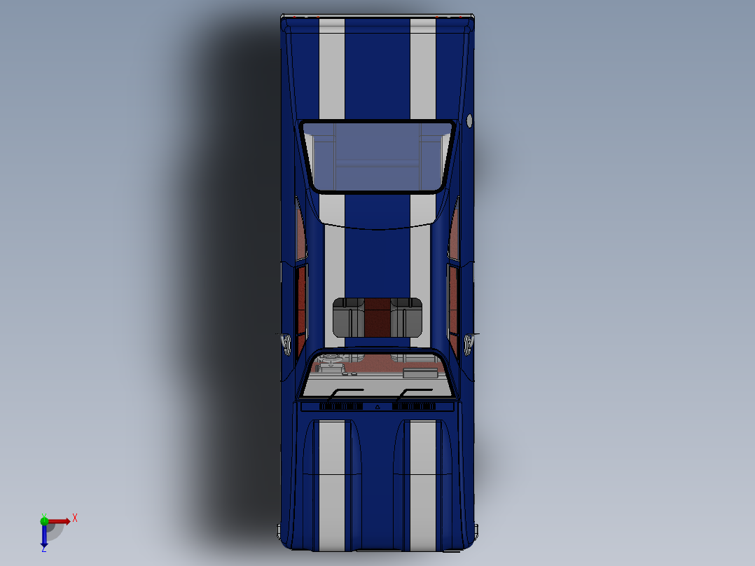 雪佛兰黑斑羚双座轿车 SW STP俯视图