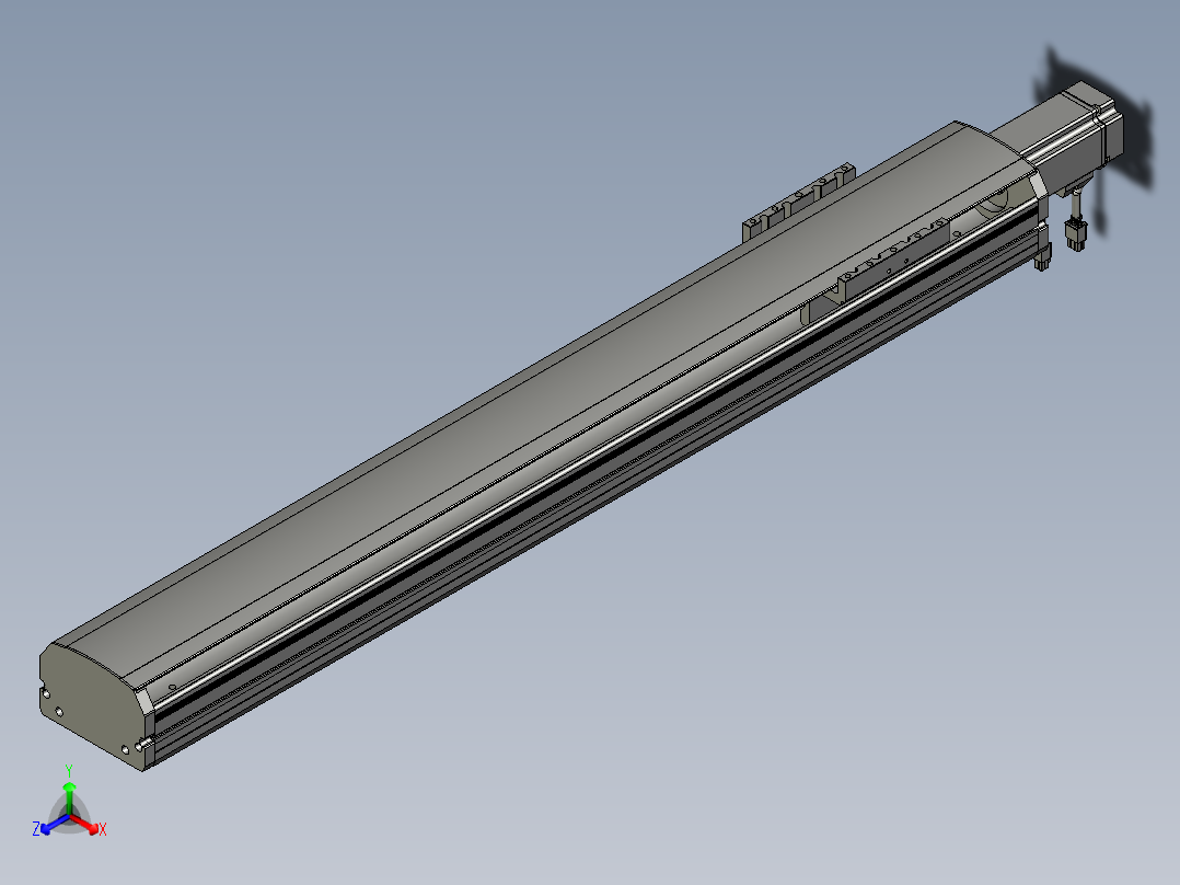 东锦丝杆传动-直线滑台模组DH120-C-S750-BC-P400W-C3主视图