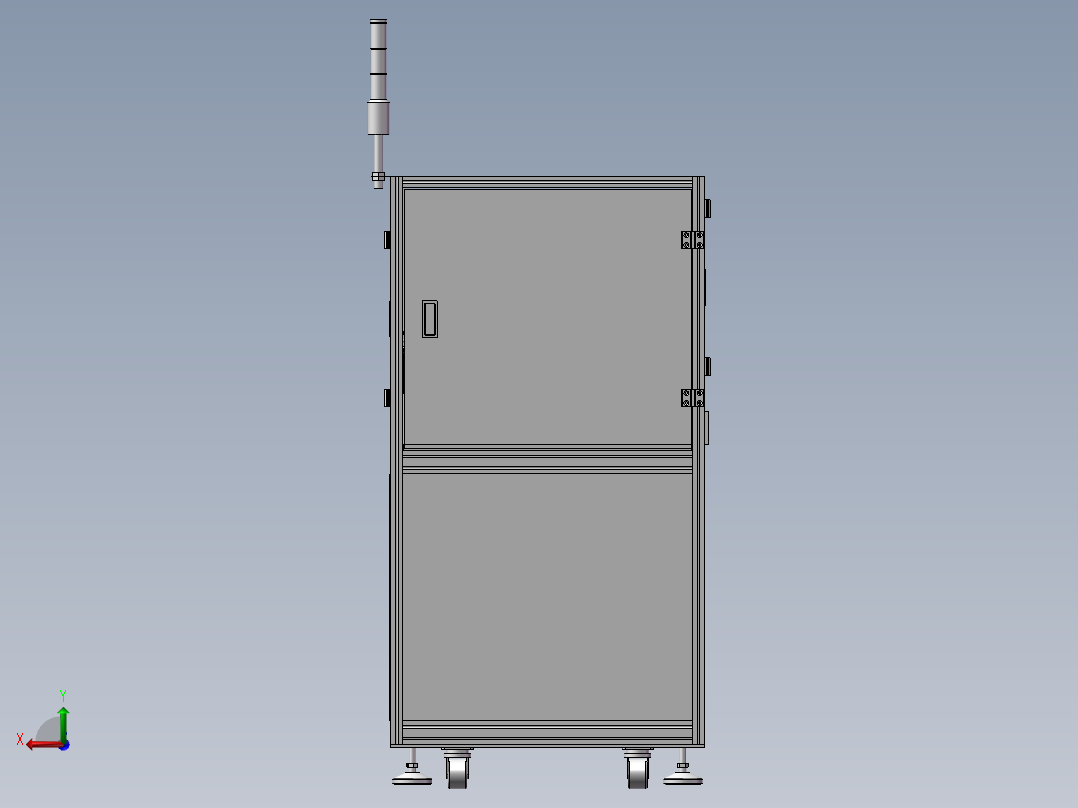 自動壓料機后视图