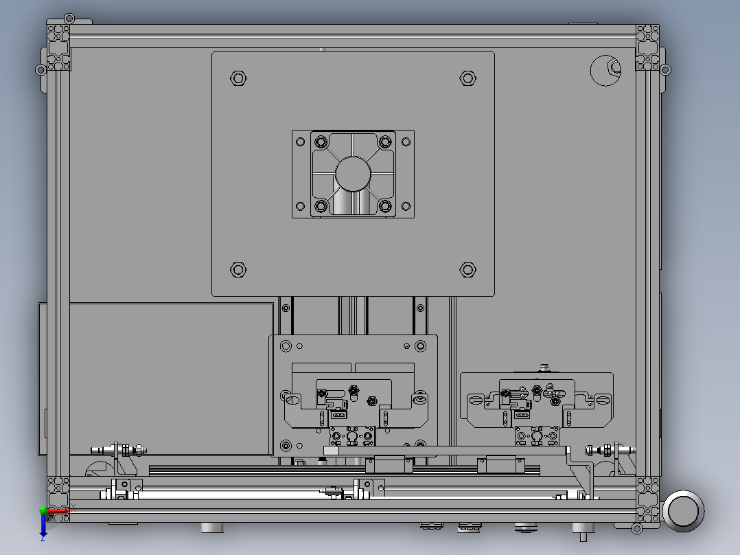 自動壓料機俯视图