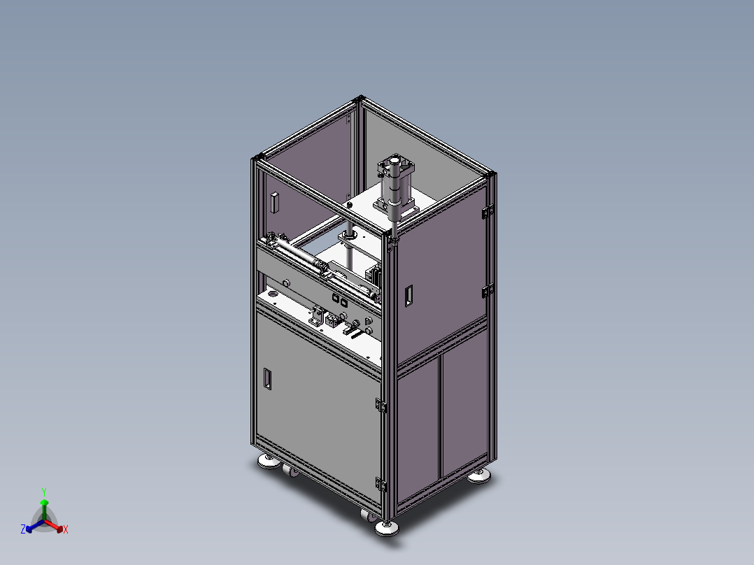 自動壓料機正等轴测图