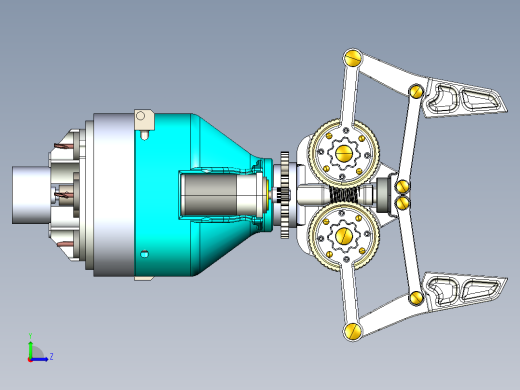 机械爪 3D图纸 (84)左视缩略图