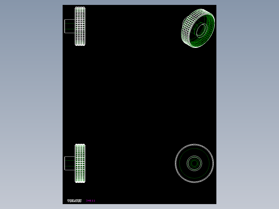 把手(母牙)MBT-2D多系列多零件图纸模型