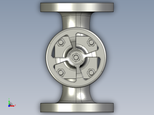 球心阀2STEP _ IGES前视缩略图