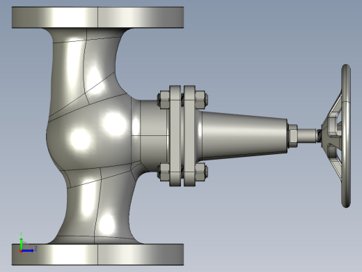 球心阀2STEP _ IGES左视缩略图