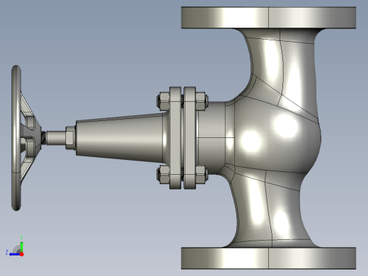 球心阀2STEP _ IGES右视缩略图