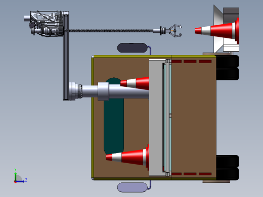 路锥收放机左视缩略图