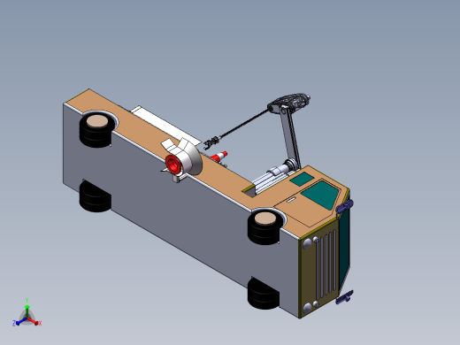 路锥收放机正等轴测缩略图