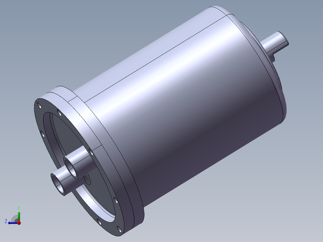 轴向柱塞泵右视图