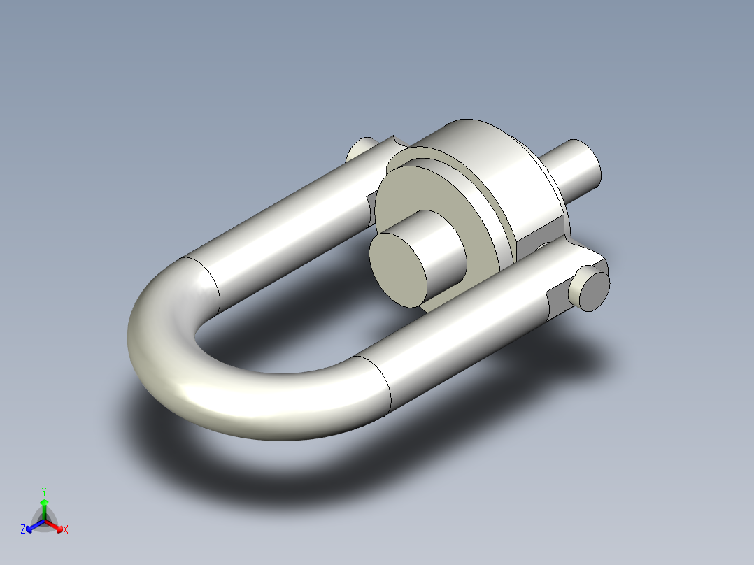 安全吊環J.-3D多系列多零件图纸模型主视图