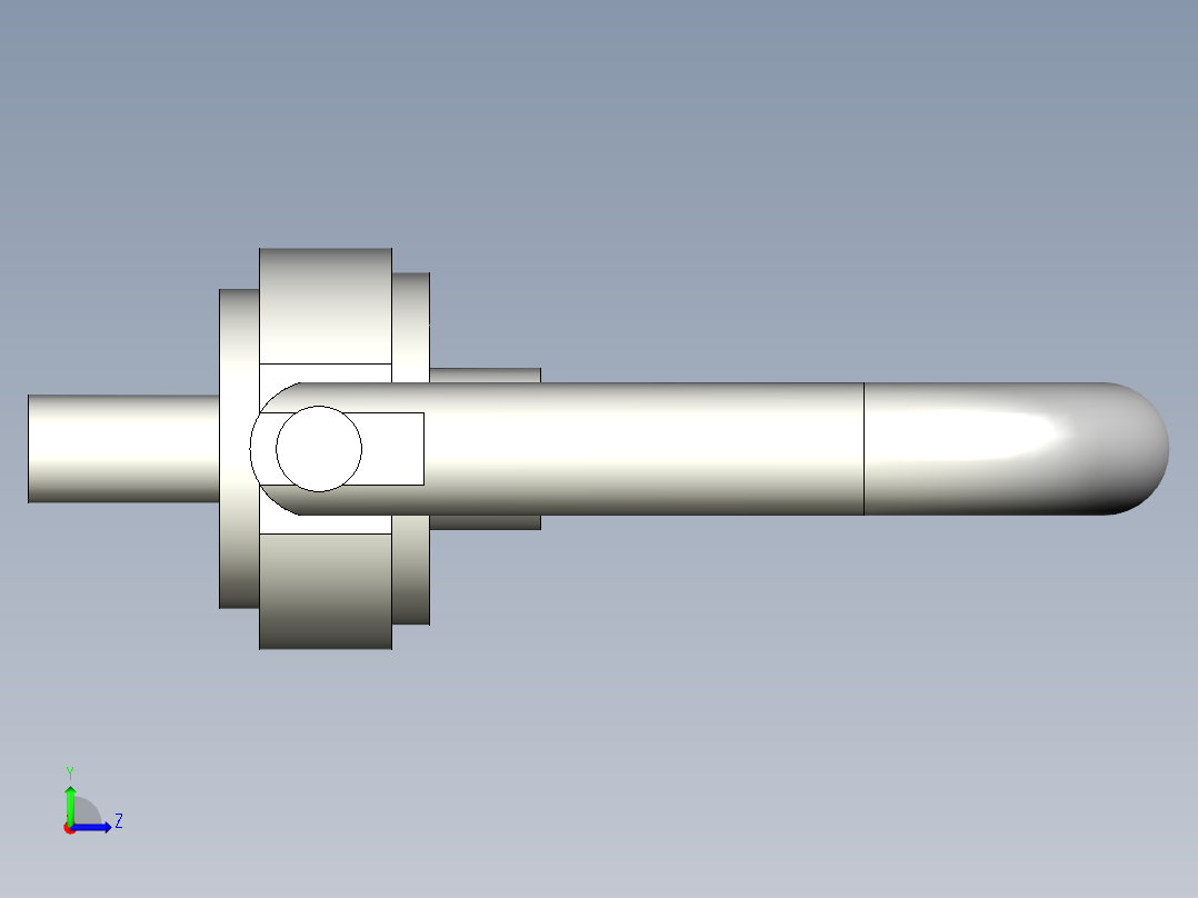 安全吊環J.-3D多系列多零件图纸模型左视图